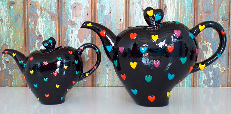 Heart Shaped Teapots
